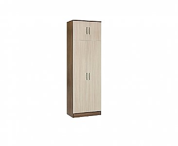 Шкаф 2-х дверный комбинированный Машенька Ясень шимо