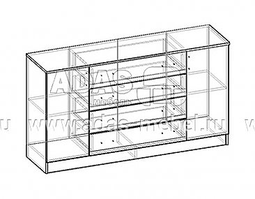 Комод комбинированный Светлана - схема