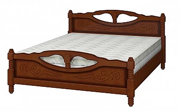 Кровать Елена-4 из массива сосны