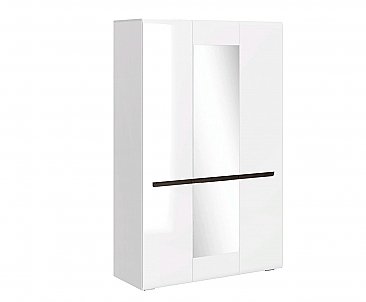 Шкаф 3-х дверный Стокгольм (540) Белый глянец