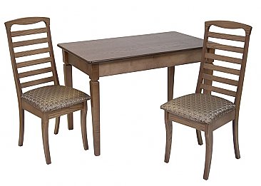 Стол деревянный Вега Какао со стульями Горизонт
