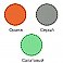 Стул на металлокаркасе Квинтет-Т Хромированный - варианты цвет (Оранж, Серый, Салатовый)