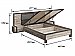 Схема - Кровать с подъёмным механизмом двуспальная Клео (160)