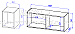 Полка Сканди 107 (130 см) - схема