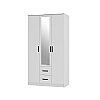 Шкаф 3-х створчатый Фьюжн Белый
