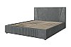 Кровать мягкая с подъемным механизмом Нельсон Геометрия Серый/160