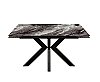 Стол раскладной Меджик 140 с фотопечатью Серый мрамор