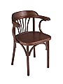 Стул Венский жесткий Тип-2 Коричневый темный тон