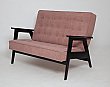 Диван двухместный РЕТРО (Венге/RS 12 розовый)