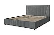Кровать мягкая с подъемным механизмом Нельсон Геометрия Серый/160