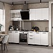 Кухня Дина Белый глянец