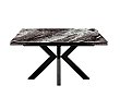 Стол раскладной Меджик 140 с фотопечатью Серый мрамор