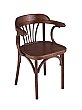 Стул Венский жесткий Тип-2 Коричневый темный тон