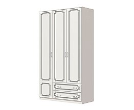 Шкаф 3-х дверный Белый жемчуг
