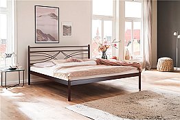 Кровать металлическая Мираж 1200/Коричневый