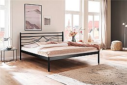 Кровать металлическая Мираж 1200/Черный