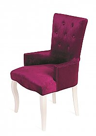 Кресло Виктория (эмаль белая/26 темно-розовый)