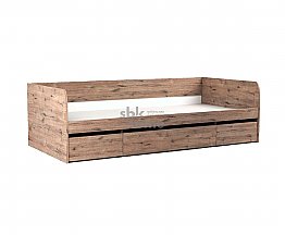 Кровать с ящиками односпальная Денвер (90) Дуб веллингтон