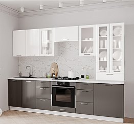 Кухня Модерн №1 Сагаста/Белый