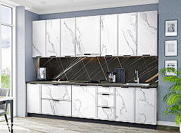 Кухня Норд №3 Мрамор Арктик