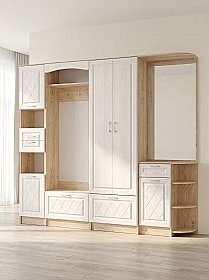 Прихожая модульная со шкафом и зеркалом София-4 Роялвуд