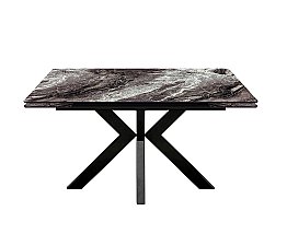 Стол раскладной Меджик 140 с фотопечатью Серый мрамор
