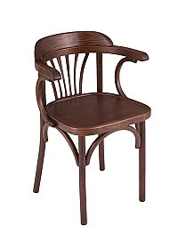 Стул Венский жесткий Тип-2 Коричневый темный тон