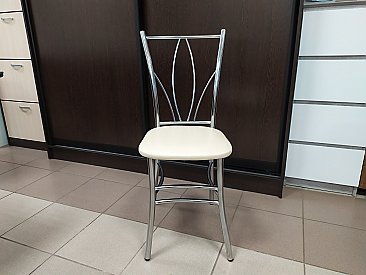 Стул на металлокаркасе Тюльпан Хромированный