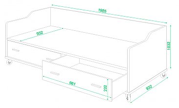 Кровать на колесах КР-5 схема