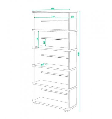 Стеллаж СБ-25-5 схема