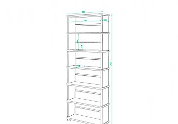 Стеллаж СБ-25-6 схема