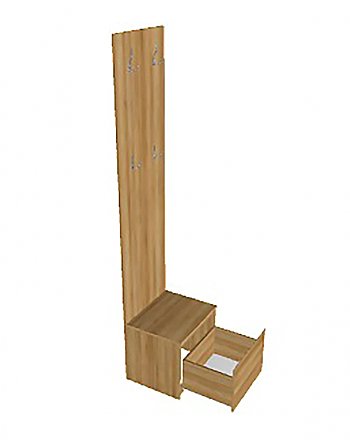 Тумба с вешалкой Шервуд Ш-12 внутри