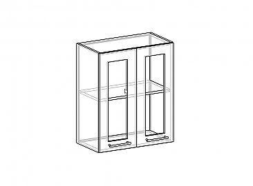 Шкаф-антресоль ШАС-60-2Д для кухни Шанталь-2 схема