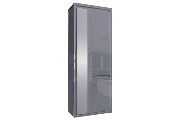 Шкаф 2-х дверный с зеркалом Норден СТЛ.413.01 Серый
