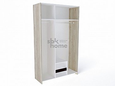 Шкаф 3-х створчатый с зеркалами  Мале  - наполнение