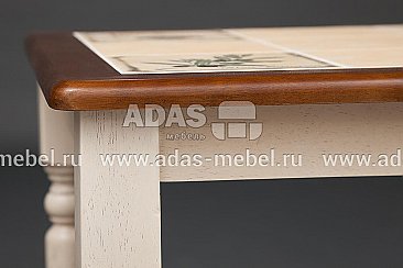 Стол с плиткой СТ 3045Р (Античный белый)