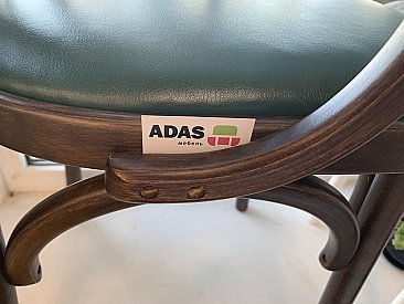 Стул Венский мягкий Коричневый темный тон (экокожа зеленая)