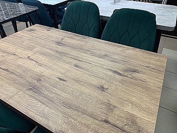 Стол обеденный Лидер 120 Дуб Велингтон