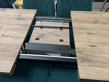 Стол обеденный Лидер 120 Дуб Велингтон