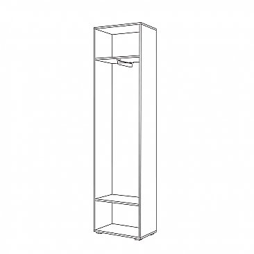 Шкаф-пенал Лайн 08.122 - схема