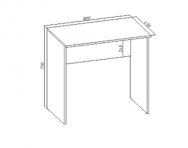 Стол письменный ПС 40-01 - схема