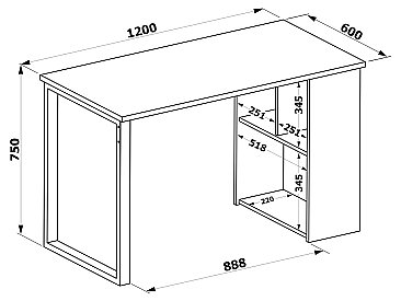 Письменный стол СПм-201