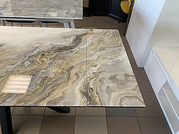 Стол раскладной Меджик 140 с фотопечатью Оникс