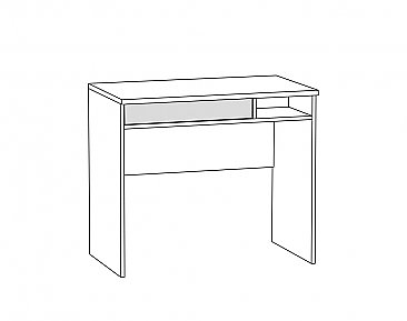 Стол письменный Альфа 12.41 схема