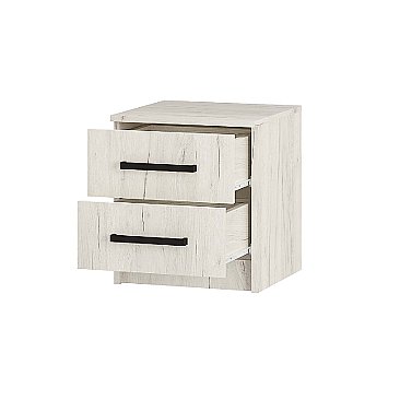 Тумба прикроватная Фиеста (комплект 2 шт.) Крафт белый