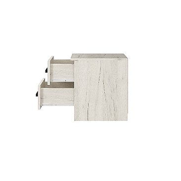 Тумба прикроватная Фиеста (комплект 2 шт.) Крафт белый