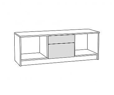 Тумба для бытовой аудио и видеотехники Мадэра 13.71 схема