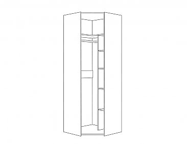 Шкаф для одежды Веста 13.131 схема