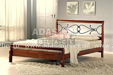 Кровать Амбер LF из массива гевеи
