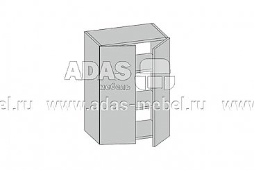 Шкаф антресоль ША-60/80 в модульной кухне Юлиана ADAS Мебель